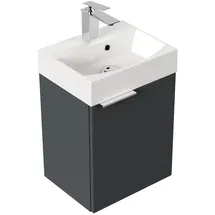 Posseik Badmöbel Cubi Slimline für Gäste-WC 40 cm SoftClose Grafit