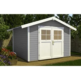 Weka Gartenhaus 122 3 x 2,35 m grau