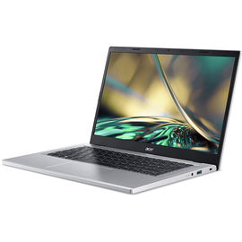 Acer Aspire 3 (A314-23P-R9DS), Notebook, mit 14,0 Zoll Display, AMD RyzenTM 3,7320U Prozessor, 8 GB RAM, 256 SSD, RadeonTM Onboard Graphics, Pure Silver, Windows 11 Home S-Modus (64 Bit)