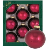 Krebs Glas Lauscha Burgundrot 7cm
