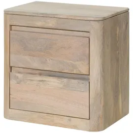 MASSIVMOEBEL24.DE Nachtschrank Toronto 50 x 35 x 50 cm Weiß