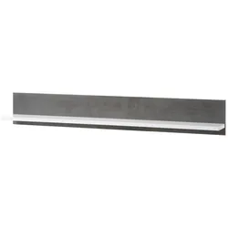 Furn.Design Wandboard in weiß Hochglanz und grau Stone Wandregal 150 cm Briard