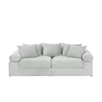 smart Big Sofa  Lionore , grau , Maße (cm): B: 242 H: 86 T: 121