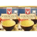 DOYAL Couscous – Luftig lockerer Couscous mit leicht nussigem Geschmack – Typisch nordafrikanische Spezialität – 1 x 500 g (Packung mit 2)