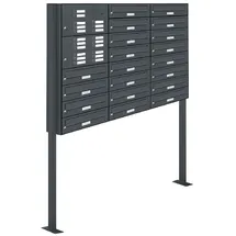 AL Briefkastensysteme AL 20 Fach Anthrazitgrau