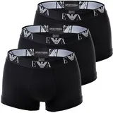 Emporio Armani Herren Shorts Vorteilspack - Trunks, Pants, Unterwäsche, Stretch Cotton schwarz S
