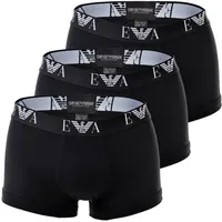 Emporio Armani Herren Shorts Vorteilspack - Trunks, Pants, Unterwäsche, Stretch Cotton schwarz S