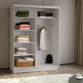 masseno Schwebetürenschrank VOCE 160 x 216 x 61 cm Grau
