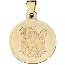 Jobo Sternzeichenanhänger Wassermann Gelbgold 333