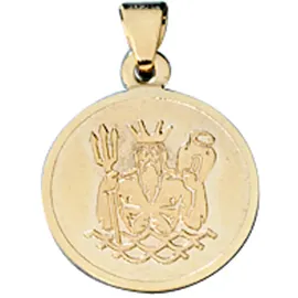Jobo Sternzeichenanhänger Wassermann Gelbgold 333