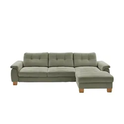 Kollektion Kraft Ecksofa aus Cord Suna ¦ grün ¦ Maße (cm): B: 316 H: 86 T: 177