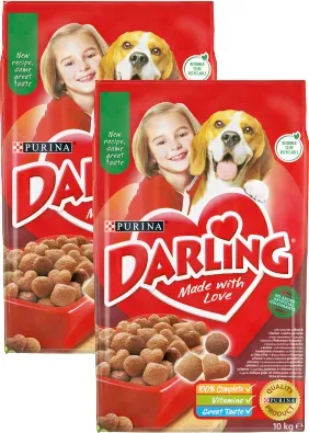 PURINA Darling mit einer leckeren Rind- und Hühnerfleischmischung 2x10 kg (Rabatt für Stammkunden 3%)