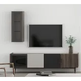 JV Möbel RTV TV-Ständer 43 cm X 60 cm Braun Holz