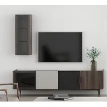 JV Möbel RTV TV-Ständer 43 cm X 60 cm Braun Holz