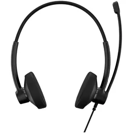 epos IMPACT 100 MS Stereo USB-C+A Headset On-Ear, kabelgebunden - USB-A, USB-C - schwarz