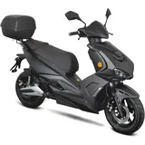 GT UNION E-Mofaroller GT UNION "e-Striker 25", schwarz (mattschwarz, schwarz), Elektromotorroller, 25 km/h, Bosch-Motor, B:72cm H:118cm L:184cm