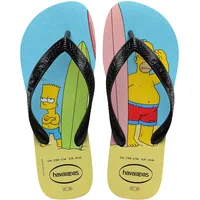 Havaianas Simpsons Flip Flops Unisex, Blau/Schwarz, 35/36 EU