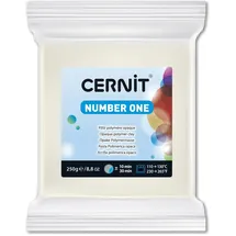 Cernit Polymer Clay N°1 Modelliermasse 250 g Weiß