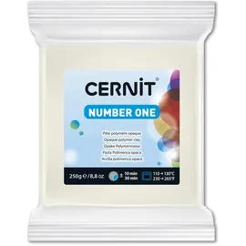 Cernit Polymer Clay N°1 Modelliermasse 250 g Weiß