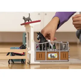 Schleich Horse Club Pferdebox mit Stute und Fohlen 42611