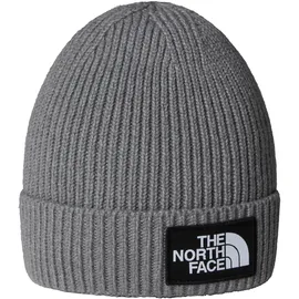 The North Face Logo Box Cuffed Beanie TNF medium grey heather One Size