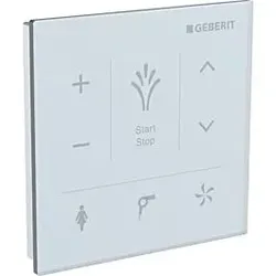 Geberit AquaClean Wandbedienpanel 147038SI1 zur AP-Montage, Oberfläche Glas/Farbe weiß