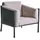 Brafab Delux Gartensessel 85 x 80 x 80 cm schwarz