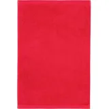 VOSSEN Gästetuch Vegan Life 40 x 60 cm Baumwolle Rot Kirsche