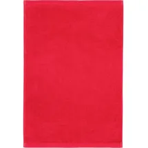 VOSSEN Gästetuch Vegan Life 40 x 60 cm Baumwolle Rot Kirsche