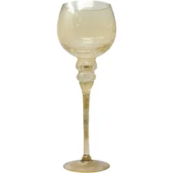 Goldbach Glas Windlicht Ø 13 cm x H 35 cm Braun für stimmungsvolle Beleuchtung