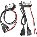 Wzhtuzi 12v auf 5v spannungswandler USB, 12V auf USB, 12V auf 5V USB-Adapter, DC Auto-Stromwandler Adapter, Spannungswandler 5V USB auf 12V, 3A 15W, Dual USB, 2 Stück