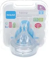 MAM Tétine silicone - Débit Rapide Liquide épais Tétine(S) 2 pc(s)