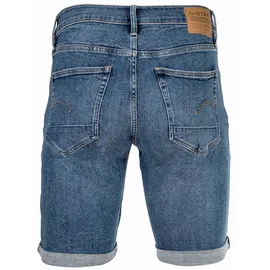 G-Star Herren Jeansshorts - 3301 Slim Short , Stretch Denim, Jeans, kurz Blau 35W