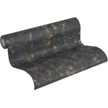 A.S. Création Vliestapete Used Look 10,05 m x 0,53 m 230782 Schwarz/Gold