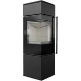 Kratki Freistehender Eckkamin REN/S links 7 kW BA1, 7* Flamme Verte, BImSchV2