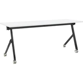 Beliani Zusammenklappbarer Schreibtisch BENDI in Weiß/Schwarz | Gr.: onesize