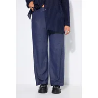 Studio Untold Schlupfhose Wide Legs Blau 54
