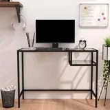 vidaXL Computertisch Transparent 100x36x74 cm Glas