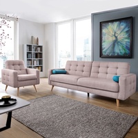 Exxpo by Gala Schlafsofa Nappa Stoff Rosa