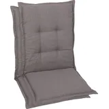 GO-DE Textil Gartenaufla, taupe, 2er Set Mittellehner