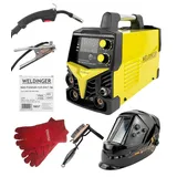 WELDINGER Fülldrahtschweißgerät mit Fülldraht Komplettset ME 130 mini FLUX ECO, 20 - 130 A