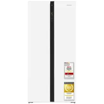 Exquisit SBS39-440E Side-by-Side (372 l, 2000 mm hoch, Weiß)