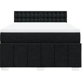 vidaXL Boxspringbett 140 x 200 cm Schwarz
