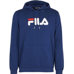 FILA Unisex Hoodie - BARUMINI hoody, Sweatshirt, Sweater, Kapuze, Langarm, Logo Blau S