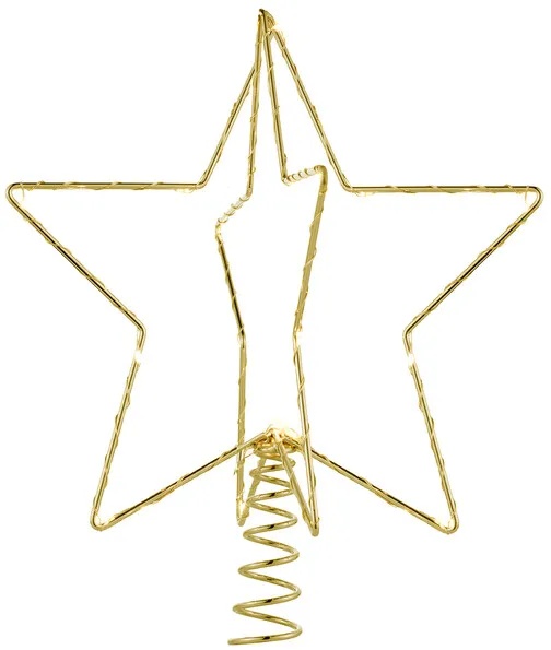 LED-Weihnachtsbaumspitze Christmas Top gold, Designer Sirius, 25x20x20 cm