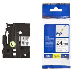 Brother TZe FX251 - Flexitape - Schwarz auf Weiß - Rolle (2,4 cm) - 1 Rolle(n) - für P-Touch PT-1000, 1005, 1010, 1090,
