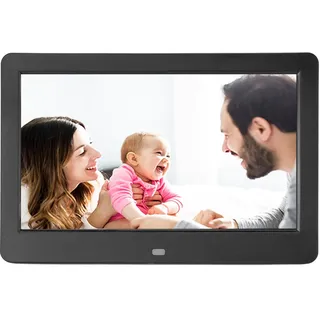 Digitaler Bilderrahmen, 10 Zoll 1920x1080 HD Display, Digitaler Fotorahmen mit Fernbedienung, Desktop oder Wandmontage, Genießen Sie Sofortfoto und Videofreigabe (EU)