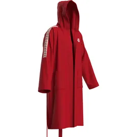 Arena Unisex Bademantel TEAM STRIPE 009029-410 XL - Red-White - XL
