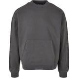 URBAN CLASSICS Organic Boxy Pocket Crew Sweatshirt, darkshadow, M