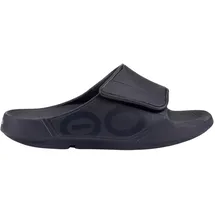 Oofos Ooahh Sport Flex Recovery Sandalen Unisex schwarz 37 EU) Badelatschen